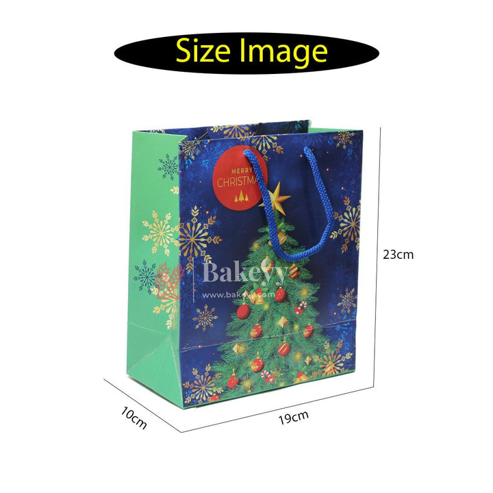 23x19x10 cm| Christmas Tree Design Gift Paper Bag |Pack of 12| - Bakeyy.com - India - 23x19x10 cm| Christmas Tree Design Gift Paper Bag |Pack of 12| - Default Title