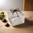 Bow with Heart Square Box | Chocolate PVC Box | Pack of 10 - Bakeyy.com - India - Bow with Heart Square Box | Chocolate PVC Box | Pack of 10 - Gold