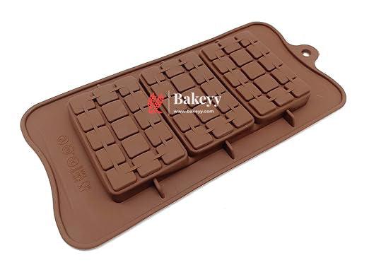 break apart Silicone Chocolate bar Mould/Chocolate Making and Shaping Mould - Bakeyy.com