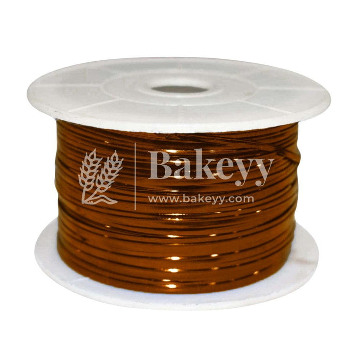 Brown Aluminium Twist Ties | Twister Roll Blue 100 Yards | Twister For Chocolate Packaging - Bakeyy.com