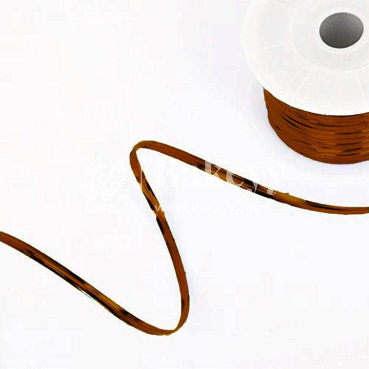 Brown Aluminium Twist Ties | Twister Roll Blue 100 Yards | Twister For Chocolate Packaging - Bakeyy.com