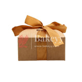 Brown Gift Box for Presents, 10 Pack Small Empty Kraft Gift Boxes with Ribbon For Packaging Candy, Cookie, Chocolate | Pack of 10 - Bakeyy.com - India - Brown Gift Box for Presents, 10 Pack Small Empty Kraft Gift Boxes with Ribbon For Packaging Candy, Cookie, Chocolate | Pack of 10 - Large (12x12x6 cm)