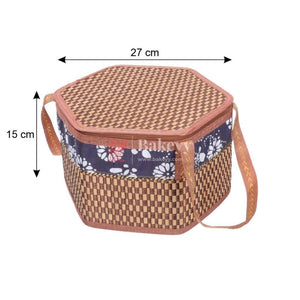 brown-hexagon-wooden-baskets-handmade-wicker-basket-bakeyy-com-9 - Bakeyy.com
