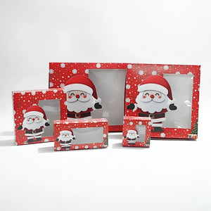 Premium Christmas Brownie Gift Box | Red Santa Christmas Theme | Pack of 25 - Bakeyy.com - India - Premium Christmas Brownie Gift Box | Red Santa Christmas Theme | Pack of 25 - 1 Brownie 200.00