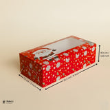 Premium Christmas Brownie Gift Box | Red Santa Christmas Theme | Pack of 25