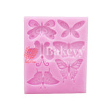 Butterflies Pink Fondant Mould - Bakeyy.com - India - Butterflies Pink Fondant Mould - Default Title