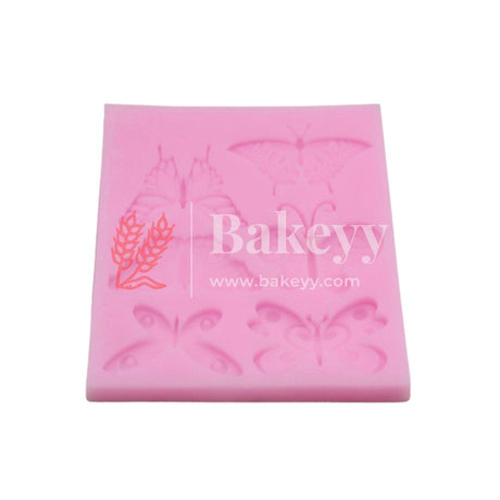 Butterflies Pink Fondant Mould - Bakeyy.com - India - Butterflies Pink Fondant Mould - Default Title