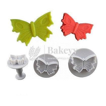 Butterfly Plunger Cutter | 3 Pcs Set - Bakeyy.com - India - Butterfly Plunger Cutter | 3 Pcs Set - Default Title