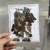 Gold-Embossed Vein Butterfly Toppers | Metallic Wing Line Detailing | Elegant Cake & Dessert Décor | Multiple Design Options Available | Pack of 10