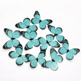 3D Black-Edged - Pastel Inside Print Butterfly Cake Toppers | Elegant Decoration for Cakes, Cupcakes & Desserts | Multiple Color Options Available | Pack of 1