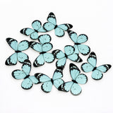 3D Black-Edged - Pastel Inside Print Butterfly Cake Toppers | Elegant Decoration for Cakes, Cupcakes & Desserts | Multiple Color Options Available | Pack of 1