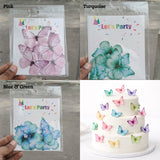 Leaf-Vein Butterfly Cake Toppers | Nature-Inspired Gradient Wing Design | Multiple Color Options Available | Pack of 1