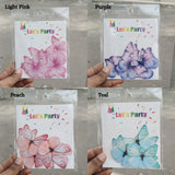 Leaf-Vein Butterfly Cake Toppers | Nature-Inspired Gradient Wing Design | Multiple Color Options Available | Pack of 1
