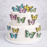 Monarch-Style Butterfly Cake Toppers | Bold Black-Edged Wing Design | Multiple Color Options Available | Pack of 1