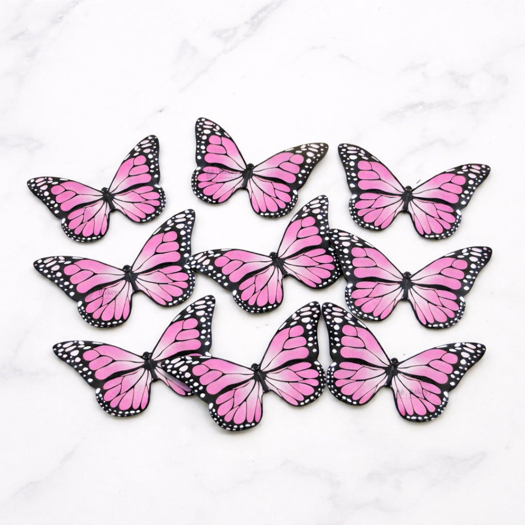Monarch-Style Butterfly Cake Toppers | Bold Black-Edged Wing Design | Multiple Color Options Available | Pack of 1