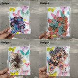 Glitter-Core Butterfly Cake Toppers | Shimmered Body with Fine Line Wing Design | Multiple Print Options Available | Pack of 1