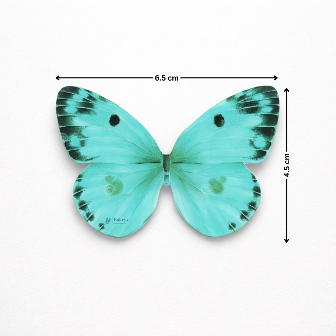 Watercolour-Blend Butterfly Cake Toppers | Soft Gradient Wings with Speckled Tips | Multiple Color Options Available | Pack of 1