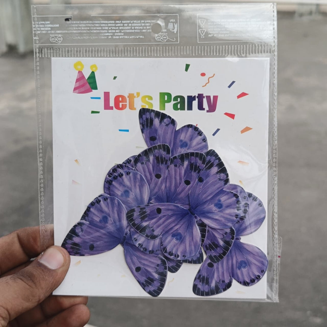 Watercolour-Blend Butterfly Cake Toppers | Soft Gradient Wings with Speckled Tips | Multiple Color Options Available | Pack of 1