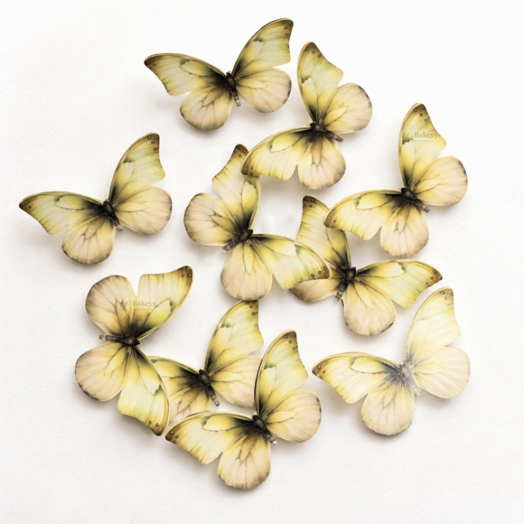 Leaf-Vein Butterfly Cake Toppers | Nature-Inspired Gradient Wing Design | Multiple Color Options Available | Pack of 1