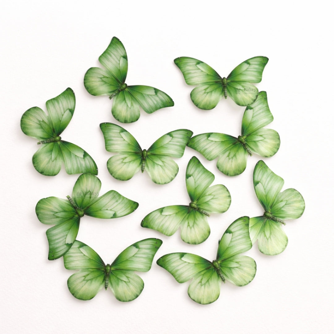 Leaf-Vein Butterfly Cake Toppers | Nature-Inspired Gradient Wing Design | Multiple Color Options Available | Pack of 1