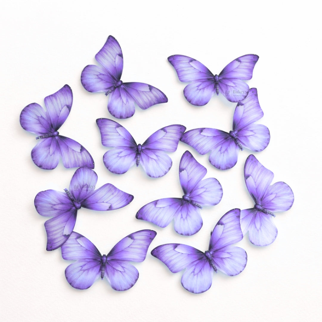 Leaf-Vein Butterfly Cake Toppers | Nature-Inspired Gradient Wing Design | Multiple Color Options Available | Pack of 1