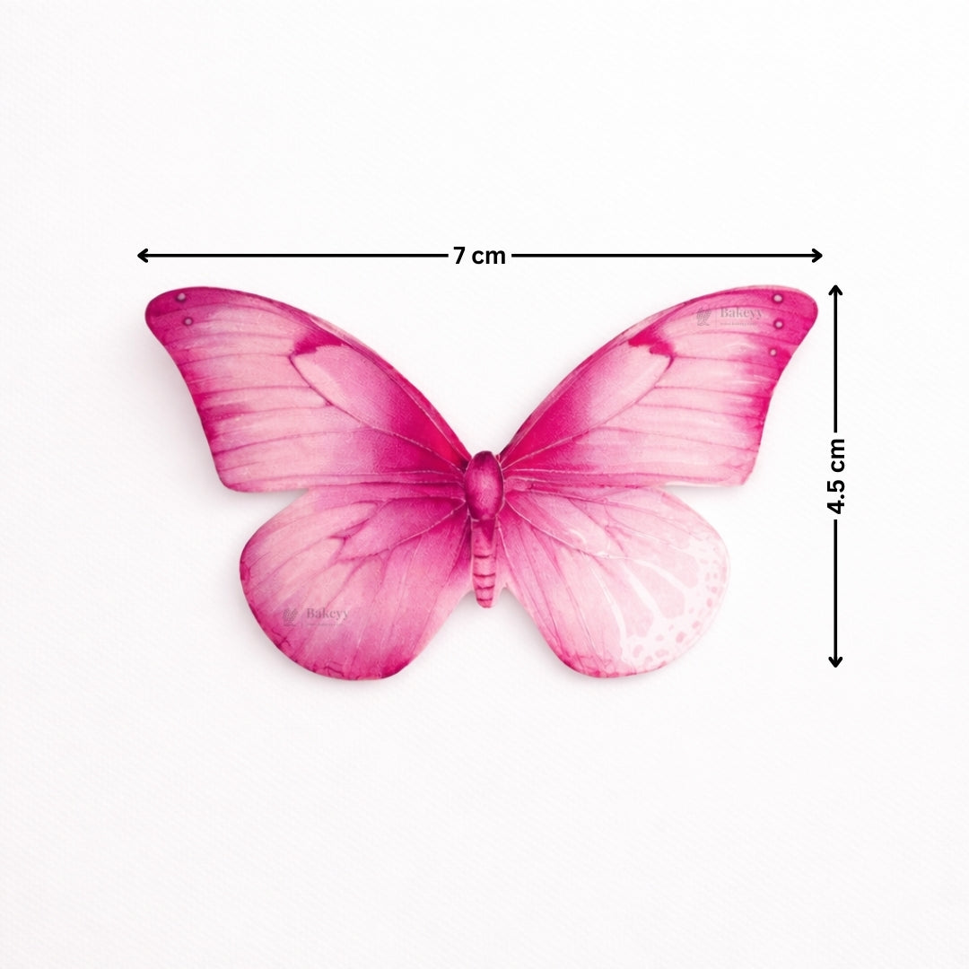 Leaf-Vein Butterfly Cake Toppers | Nature-Inspired Gradient Wing Design | Multiple Color Options Available | Pack of 1