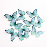 Leaf-Vein Butterfly Cake Toppers | Nature-Inspired Gradient Wing Design | Multiple Color Options Available | Pack of 1