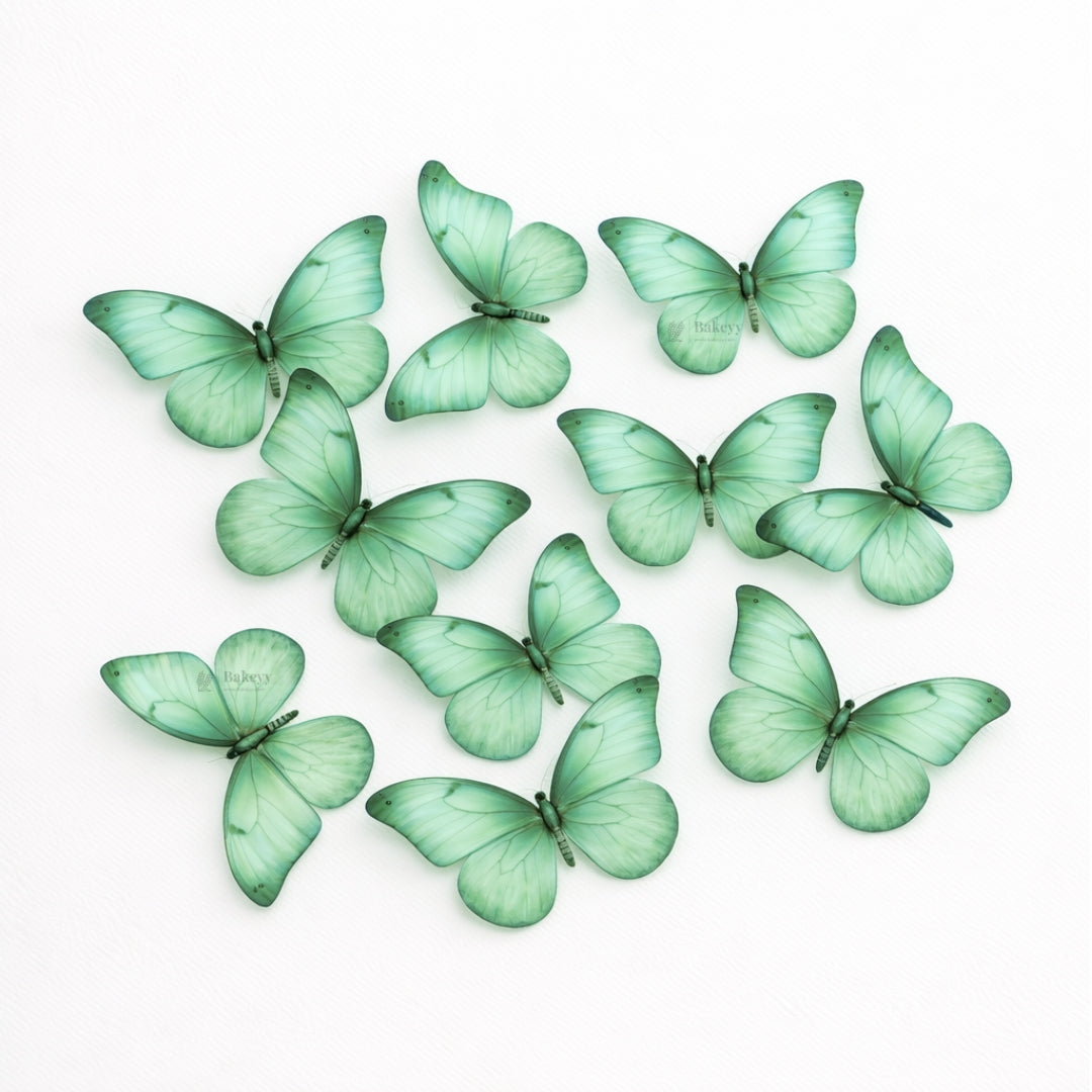 Leaf-Vein Butterfly Cake Toppers | Nature-Inspired Gradient Wing Design | Multiple Color Options Available | Pack of 1