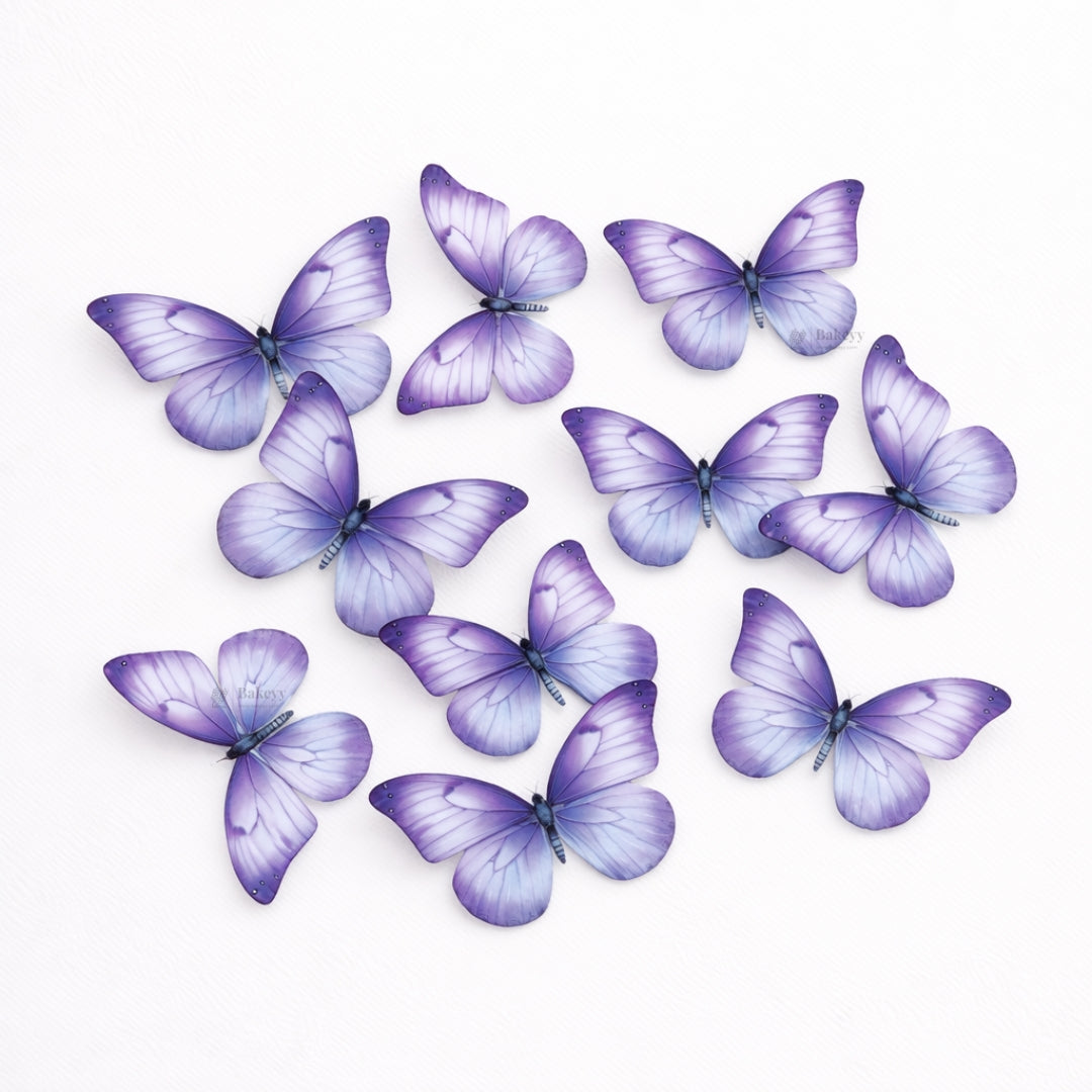 Leaf-Vein Butterfly Cake Toppers | Nature-Inspired Gradient Wing Design | Multiple Color Options Available | Pack of 1