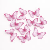 Leaf-Vein Butterfly Cake Toppers | Nature-Inspired Gradient Wing Design | Multiple Color Options Available | Pack of 1