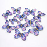 Glitter-Core Butterfly Cake Toppers | Shimmered Body with Fine Line Wing Design | Multiple Print Options Available | Pack of 1