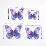 Glitter-Core Butterfly Cake Toppers | Shimmered Body with Fine Line Wing Design | Multiple Print Options Available | Pack of 1