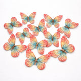 Glitter-Core Butterfly Cake Toppers | Shimmered Body with Fine Line Wing Design | Multiple Print Options Available | Pack of 1