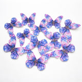 Glitter-Core Butterfly Cake Toppers | Shimmered Body with Fine Line Wing Design | Multiple Print Options Available | Pack of 1