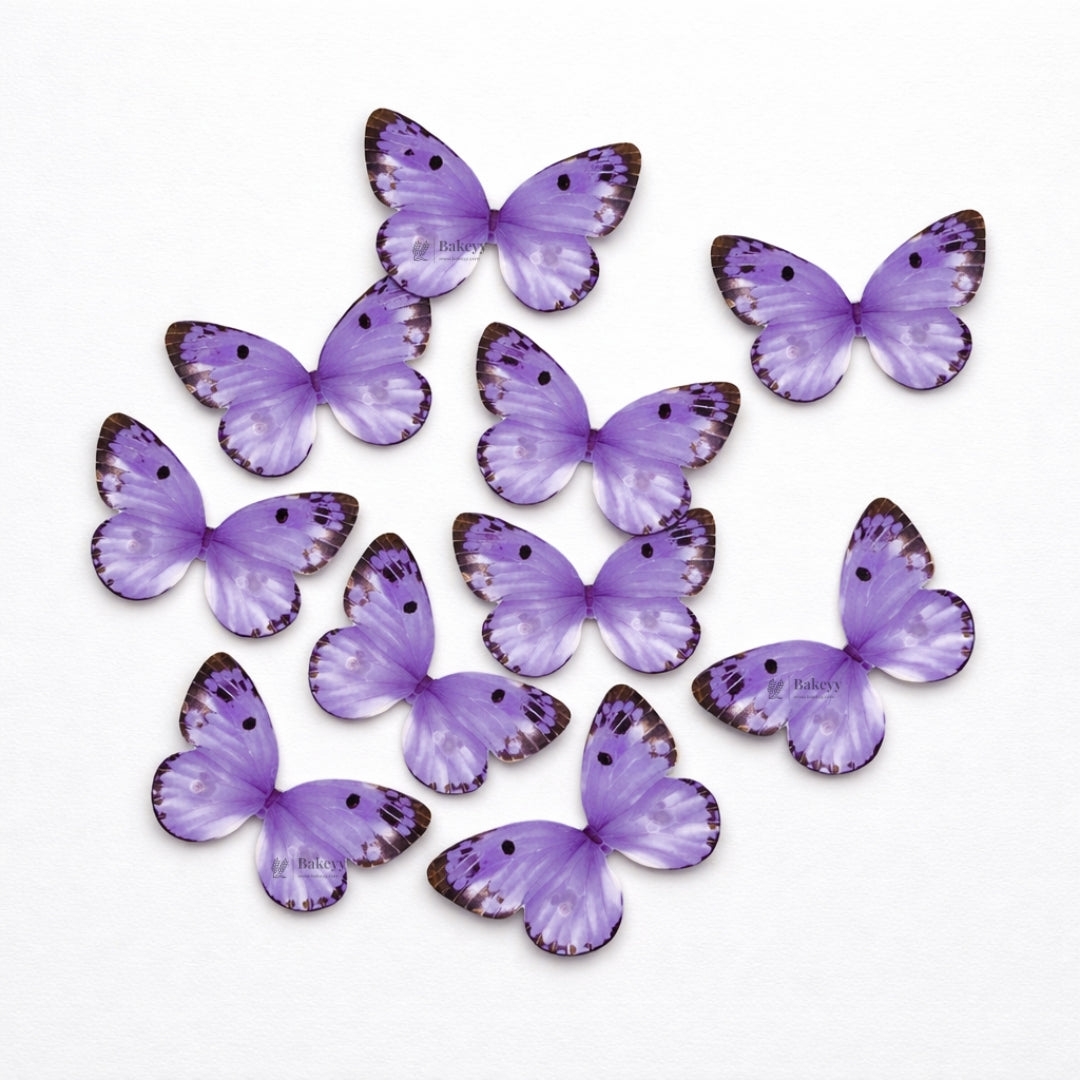 Watercolour-Blend Butterfly Cake Toppers | Soft Gradient Wings with Speckled Tips | Multiple Color Options Available | Pack of 1
