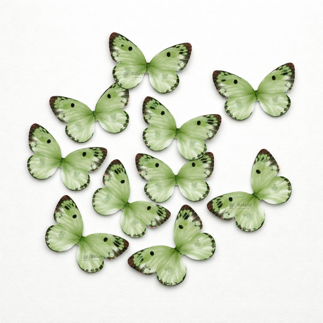 Watercolour-Blend Butterfly Cake Toppers | Soft Gradient Wings with Speckled Tips | Multiple Color Options Available | Pack of 1