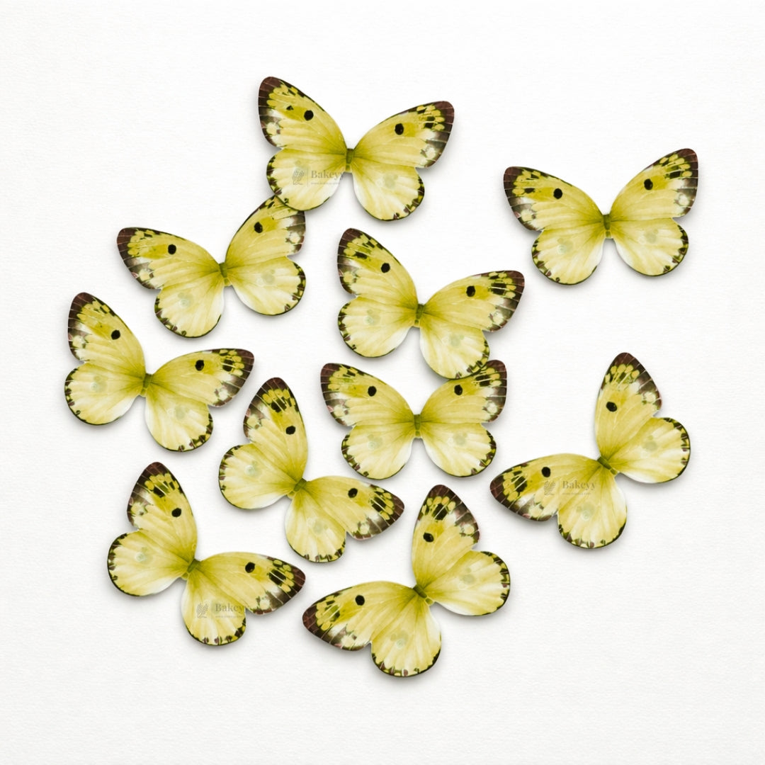 Watercolour-Blend Butterfly Cake Toppers | Soft Gradient Wings with Speckled Tips | Multiple Color Options Available | Pack of 1