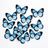 Black-Edged Heartwing Butterfly Toppers | Dual-Tone Gradient Wings with Bold Outline | Multiple Color Options Available | Pack of 1