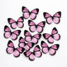Black-Edged Heartwing Butterfly Toppers | Dual-Tone Gradient Wings with Bold Outline | Multiple Color Options Available | Pack of 1