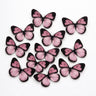 Black-Edged Heartwing Butterfly Toppers | Dual-Tone Gradient Wings with Bold Outline | Multiple Color Options Available | Pack of 1