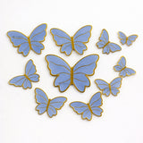 Golden-Embossed Blush Butterfly Toppers | Multiple Design Options Available | Premium Finish | Pack of 10