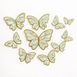 Golden-Embossed Blush Butterfly Toppers | Multiple Design Options Available | Premium Finish | Pack of 10
