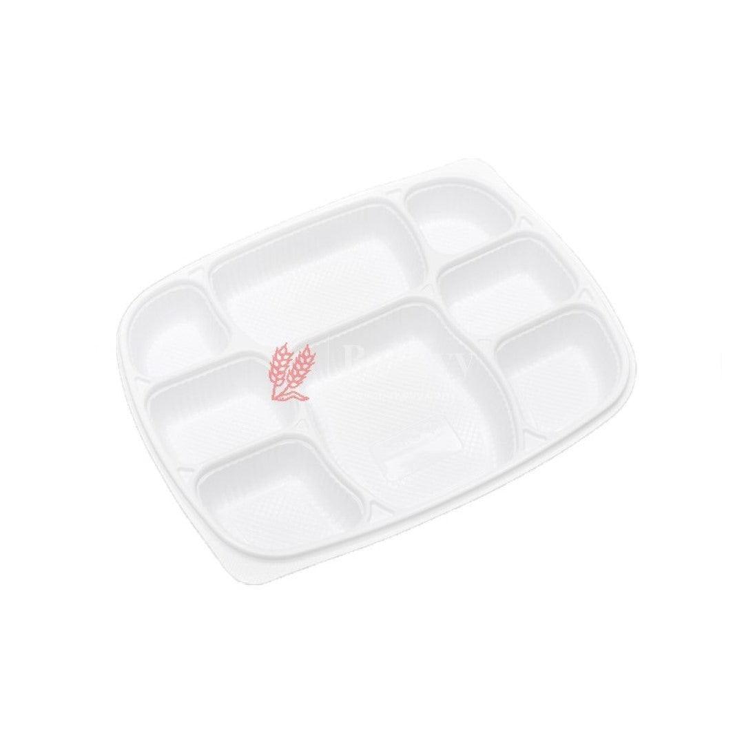 PP Black 8cp Meal Tray With Lid | Pack of 24 - Bakeyy.com - India - PP Black 8cp Meal Tray With Lid | Pack of 24 - Default Title