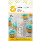 Wilton Edible Accents | Silver Stars | Edible Glitter - Bakeyy.com - India - Wilton Edible Accents | Silver Stars | Edible Glitter - Default Title