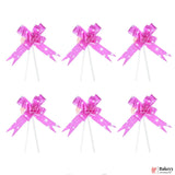 Printed Pink | Pull up Ribbon Mixed Designs | Pack of 10 - Bakeyy.com - India - Printed Pink | Pull up Ribbon Mixed Designs | Pack of 10 - Small