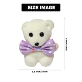 Mini Teddy Bear Cake Toppers | Pack of 1 | Mixed Design | Adorable Bow Tie Bears for Cakes, Gifts & Decorations|