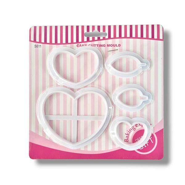 Cake Cutting Mold Set Plastic Fondant Cookie Cutters - Bakeyy.com - India - Cake Cutting Mold Set Plastic Fondant Cookie Cutters - Default Title