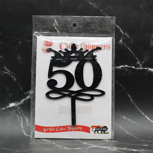 Cake Topper | Celebrating 50 Years - Bakeyy.com - India - Cake Topper | Celebrating 50 Years - Default Title