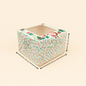 Christmas Cake Box with Window | Holiday Packaging | Small & Large Sizes | Pack of 25