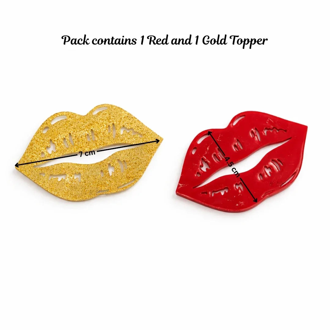 Love Theme Acrylic Cake Toppers & Party Decor Set | Assorted Romantic Designs for Cakes, Cupcakes & Desserts | DIY Love theme toppers | Pack of 1